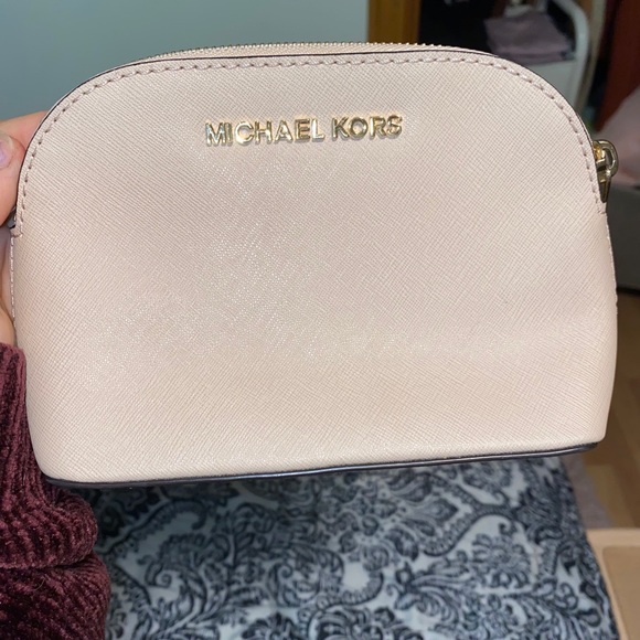 Michael Kors Handbags - MK baby pink cosmetics bag leather.